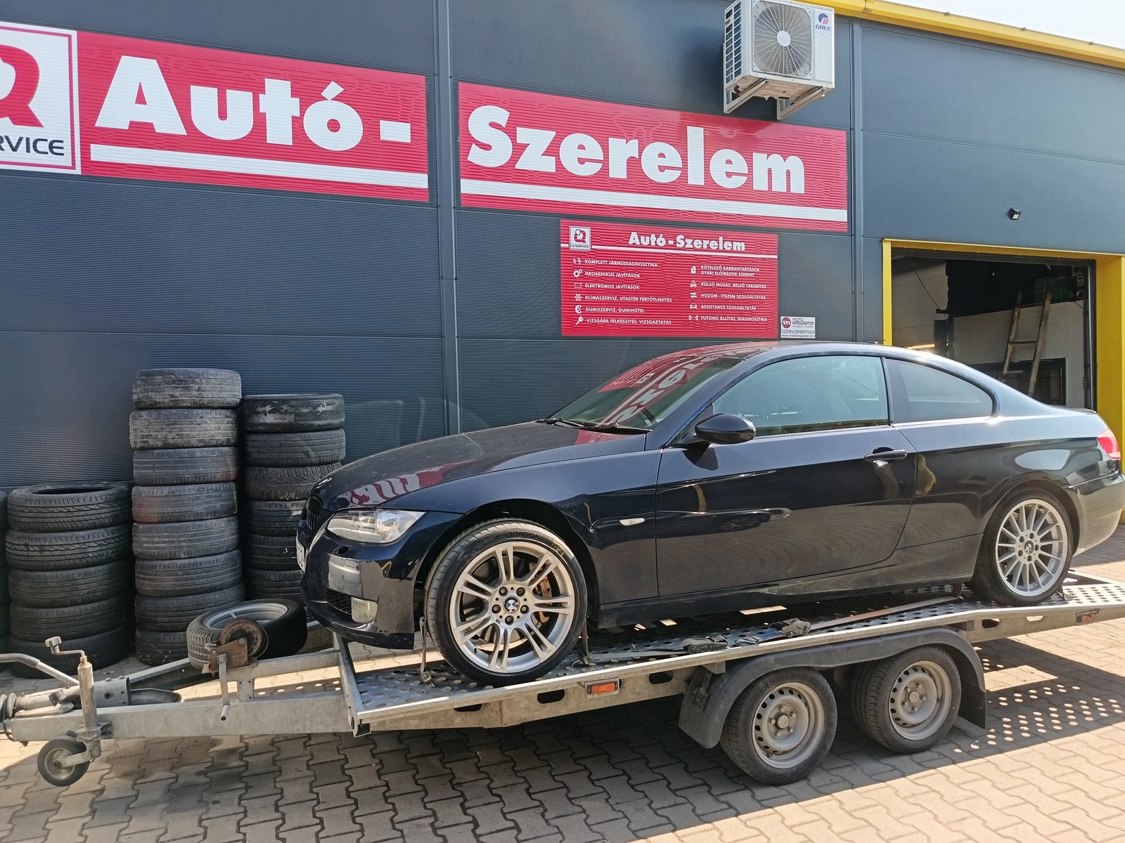 Assistance — BMW E92 trailer-en — érted megyünk